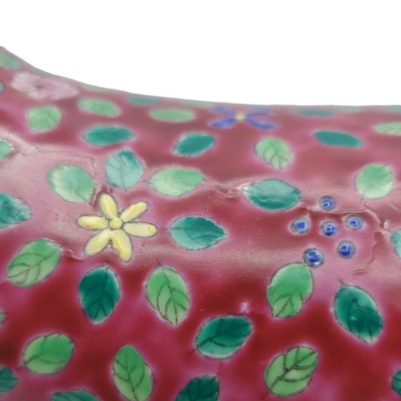 Chinese 12" Porcelain Pillow Headrest Kneeling Child Famille Rose Asian Sculptur - Picture 8 of 8